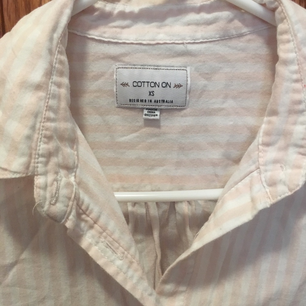 Cotton On Button Up, Wet Seal & Silver Sweater